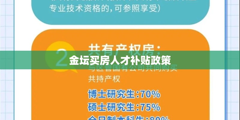 金坛买房人才补贴政策 金坛买房人才补贴政策