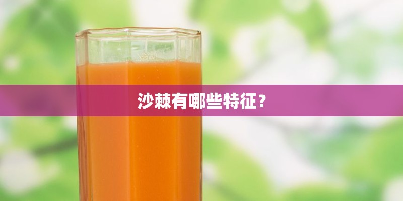 沙棘有哪些特征? 沙棘有哪些特征?