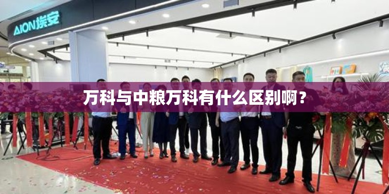 万科与中粮万科有什么区别啊？