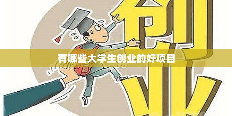 有哪些大学生创业的好项目