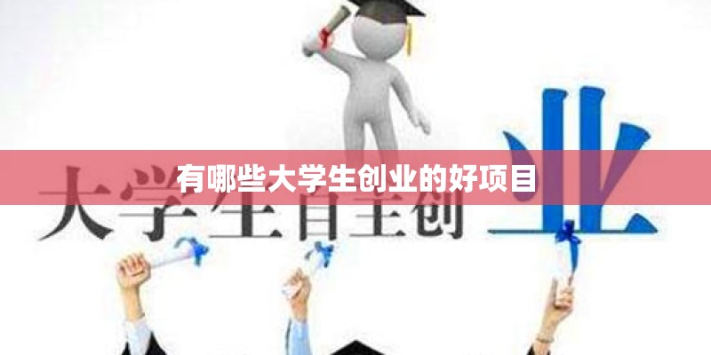 有哪些大学生创业的好项目