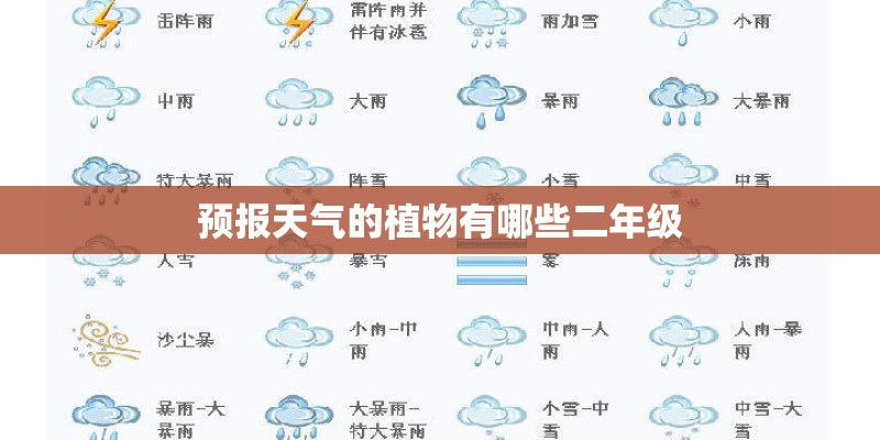 预报天气的植物有哪些二年级 预报天气的植物有哪些二年级
