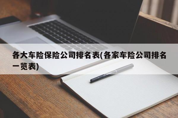 各大车险保险公司排名表(各家车险公司排名一览表)